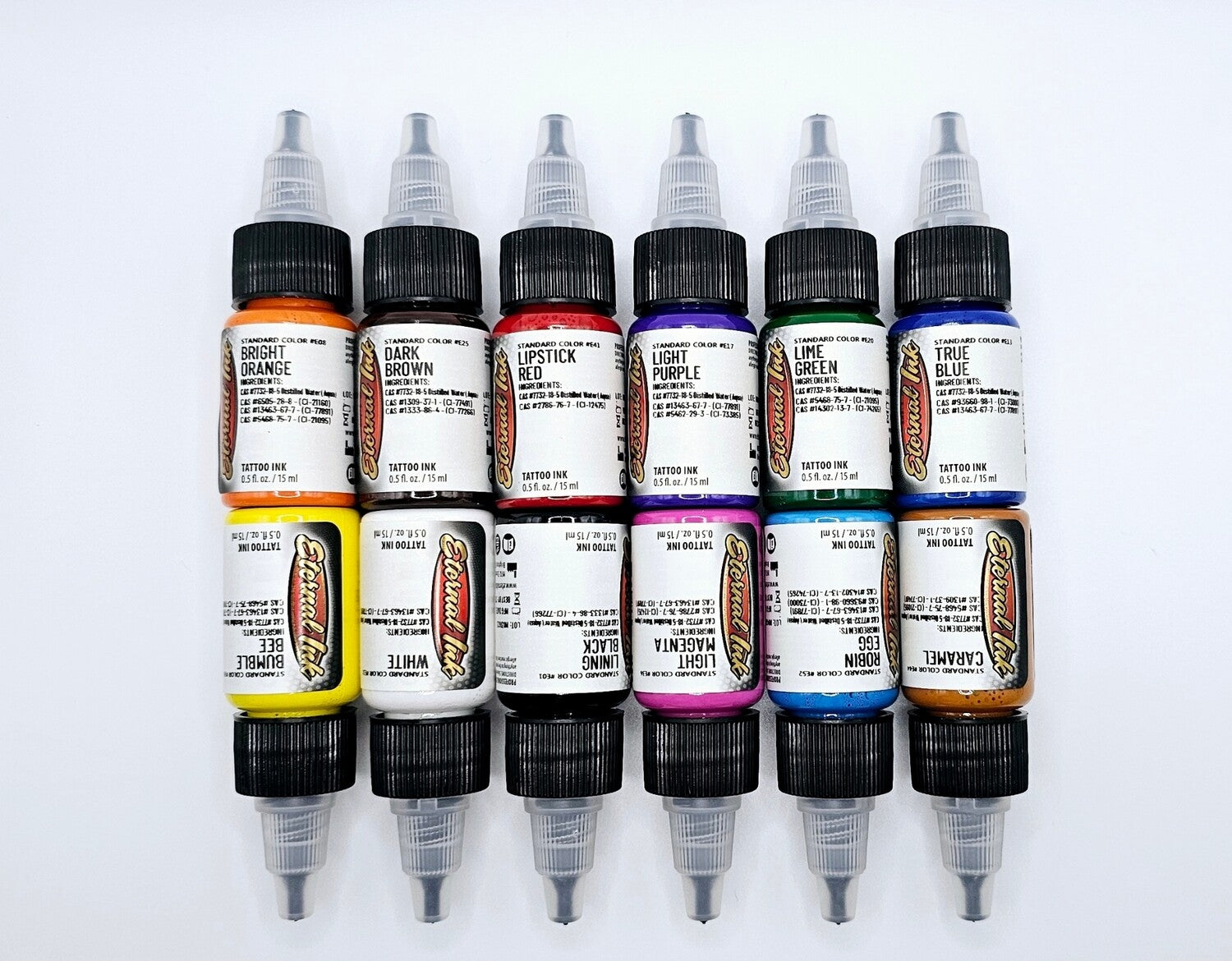 Eternal Ink Colour Set of 12 Tattoo Tech