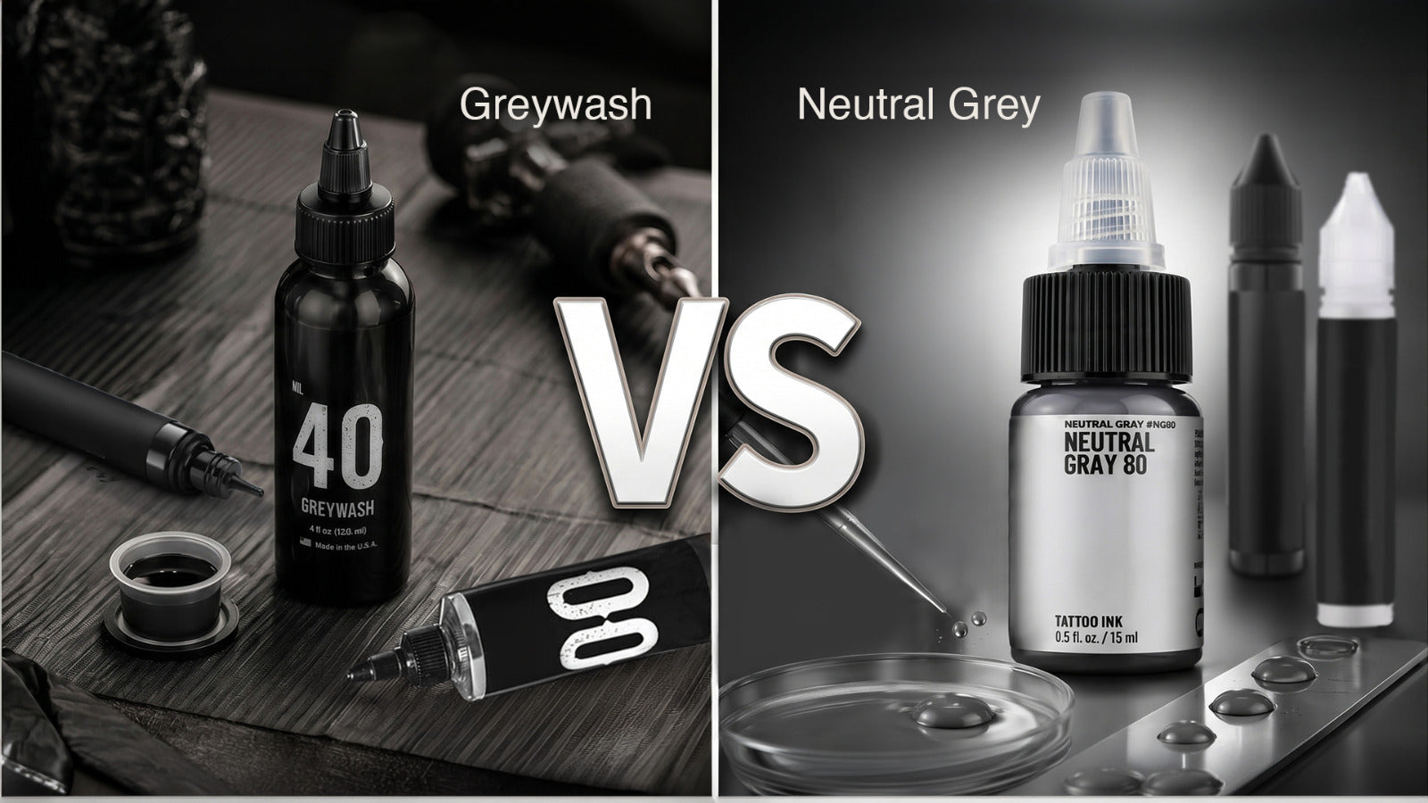Neutral Grey Set vs Greywash Set: Understanding the Difference for Better Black & Grey Tattoos