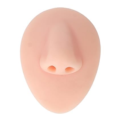 Soft Silicone Human Nose for Piercing Practice