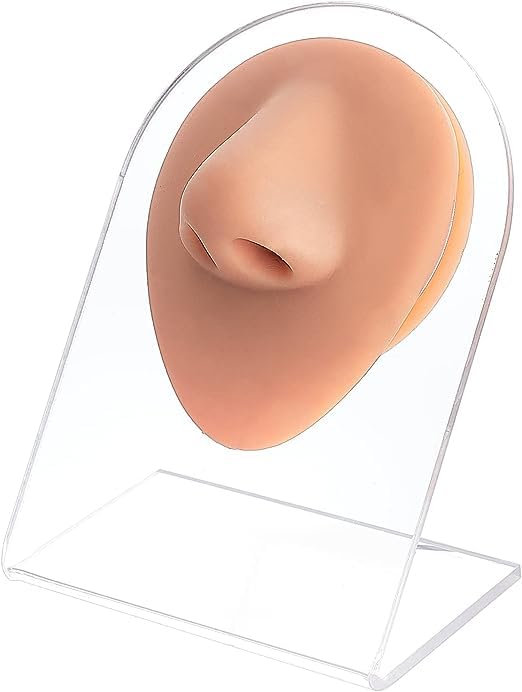 Soft Silicone Human Nose for Piercing Practice