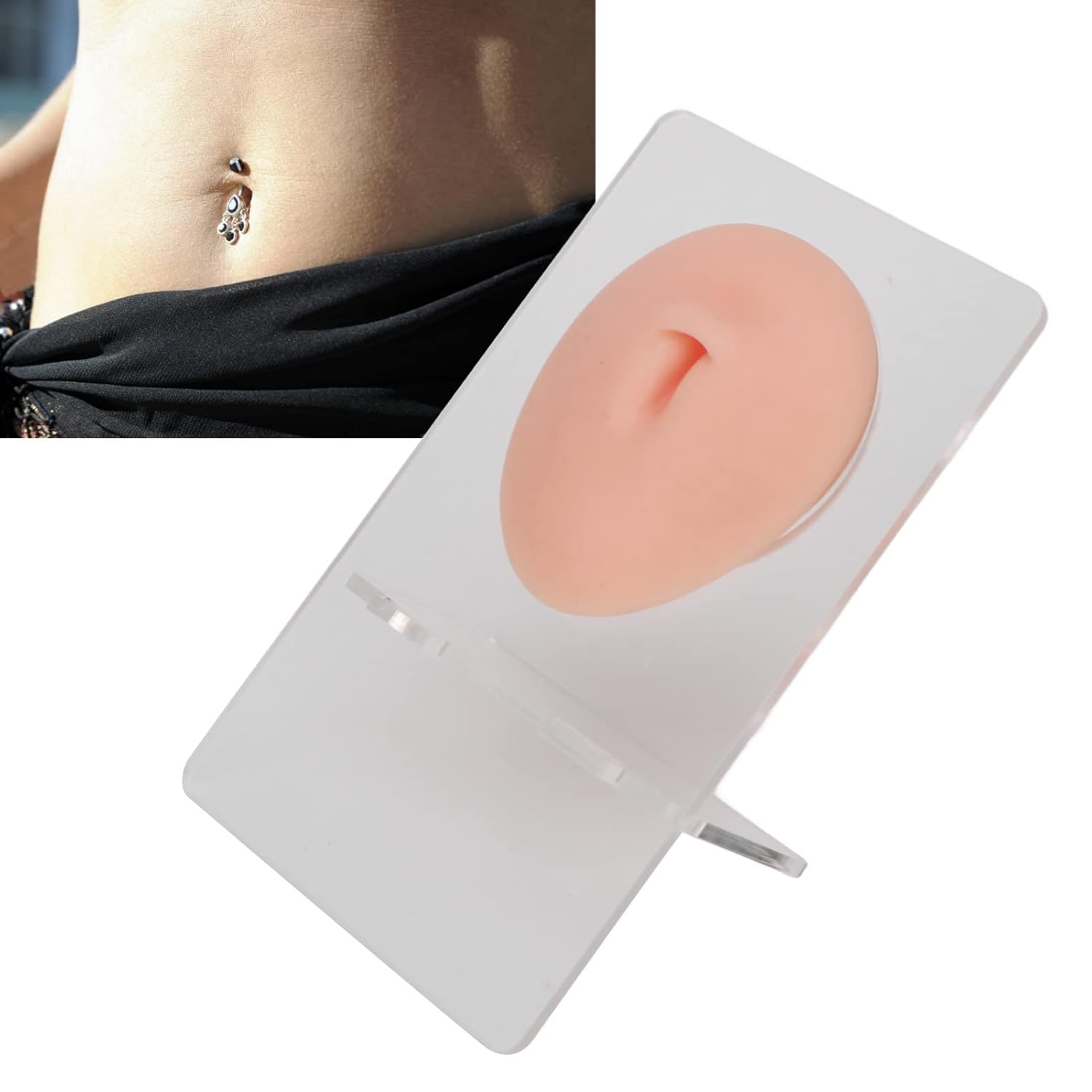 Soft Silicone Realistic Belly Part for Piercing Practice