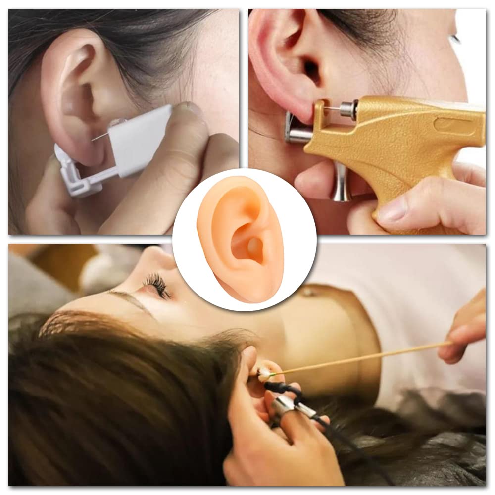 Soft Silicone Human Ear Model For Piercing Practice