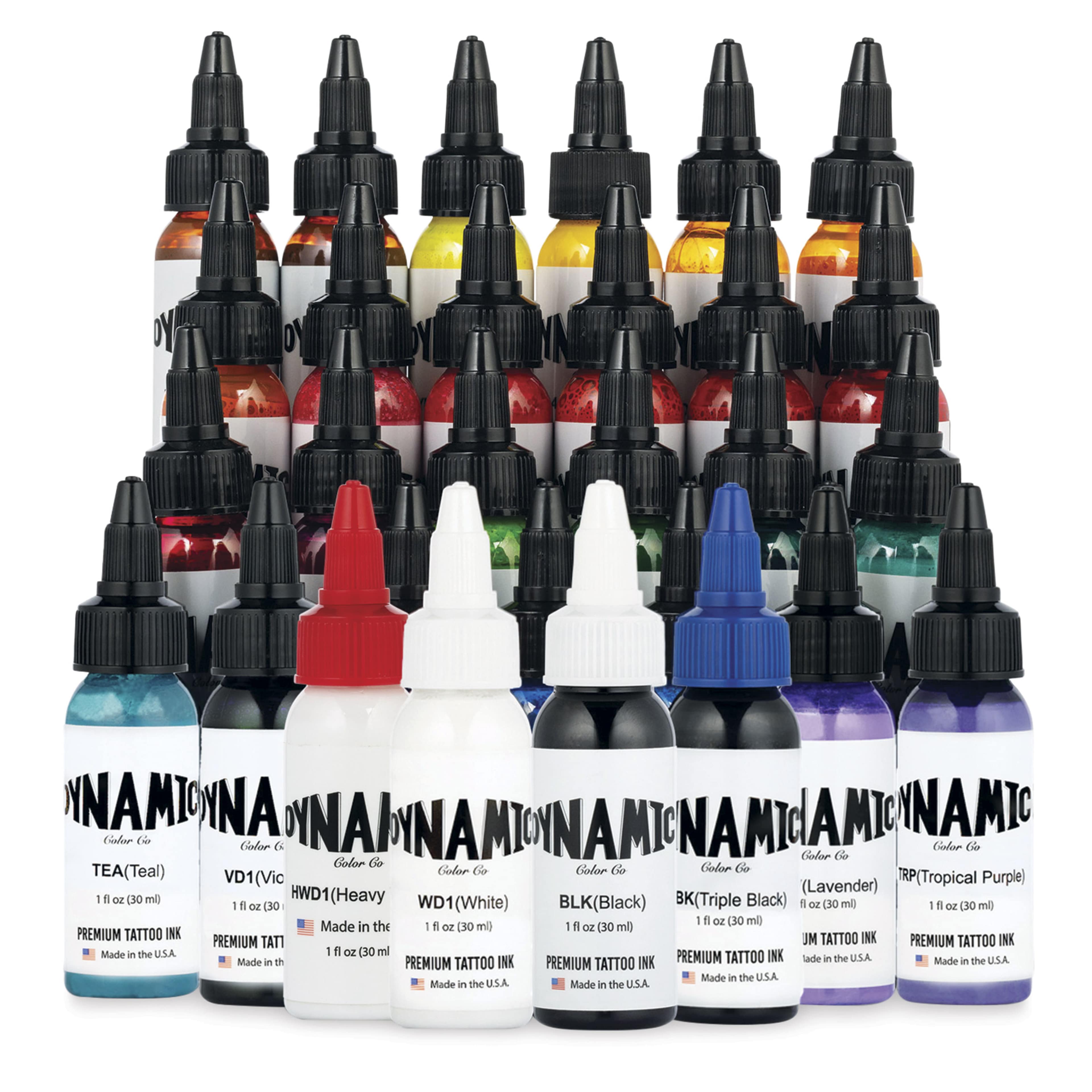 Dynamic Master Collection Tattoo Ink 32 Colour Set 1oz