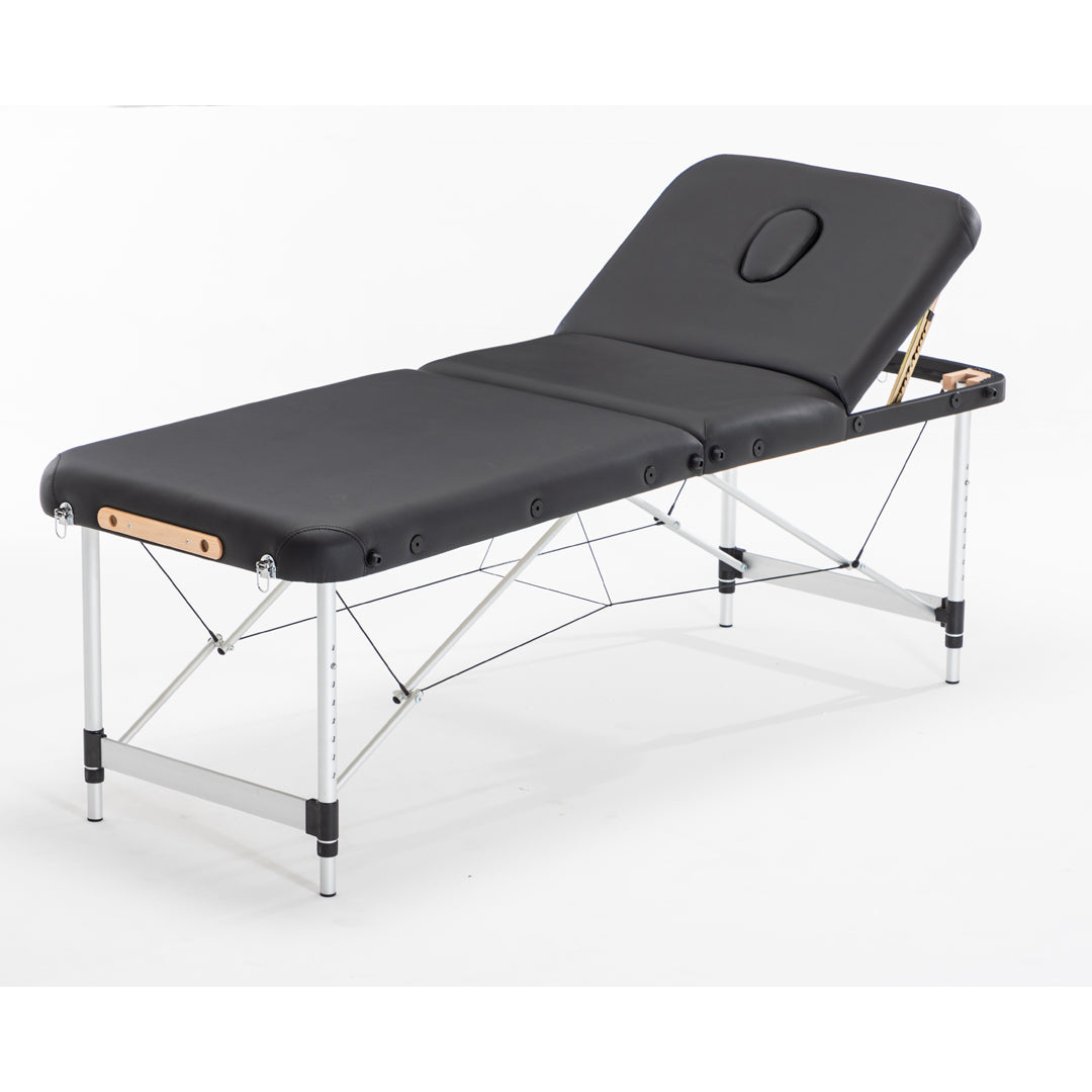 Tattoo & Massage Bed – Adjustable Folding with Back Support | Heavy-Duty Aluminum Frame