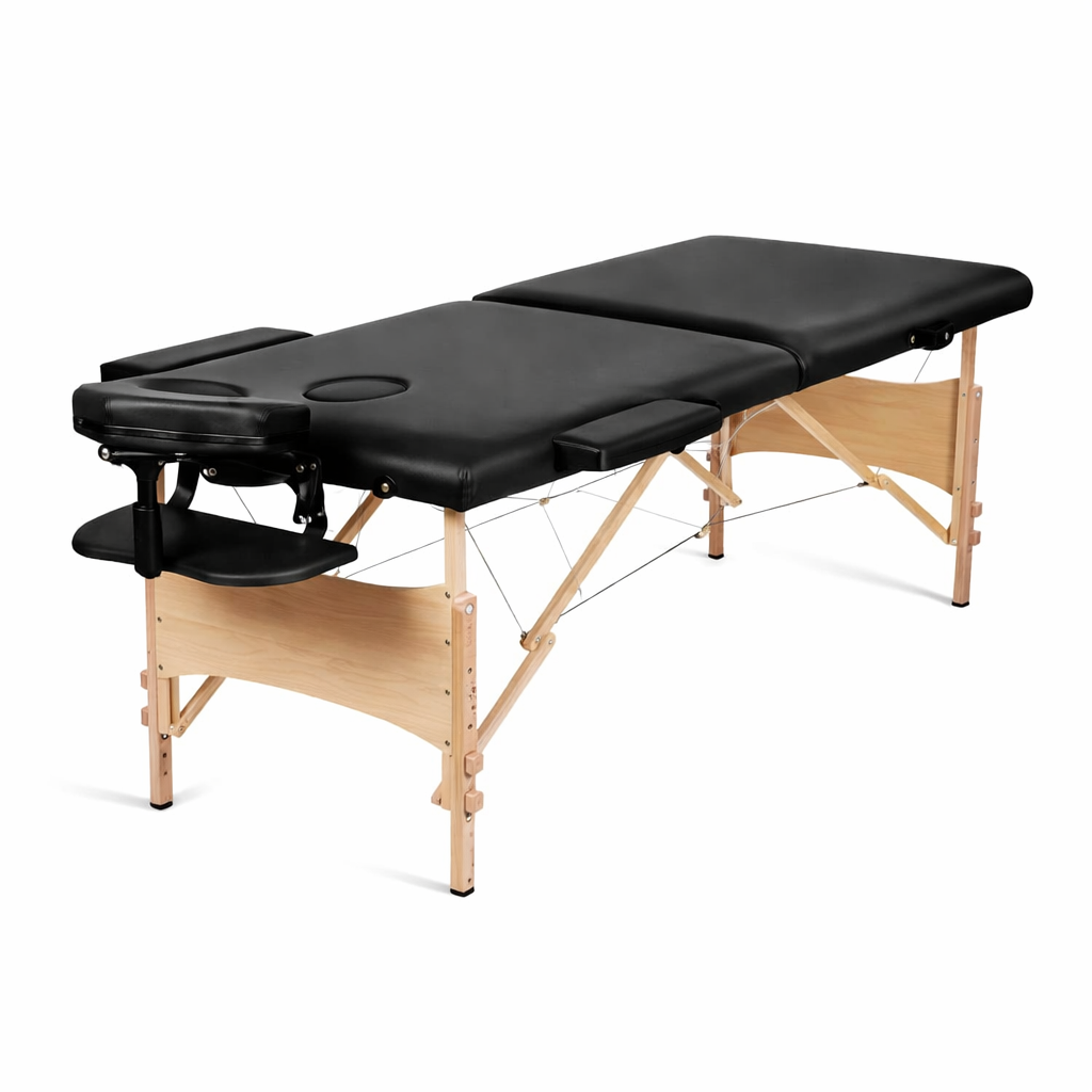 Tattoo & Massage Bed – Adjustable Folding with Face Cradle | Wooden Frame