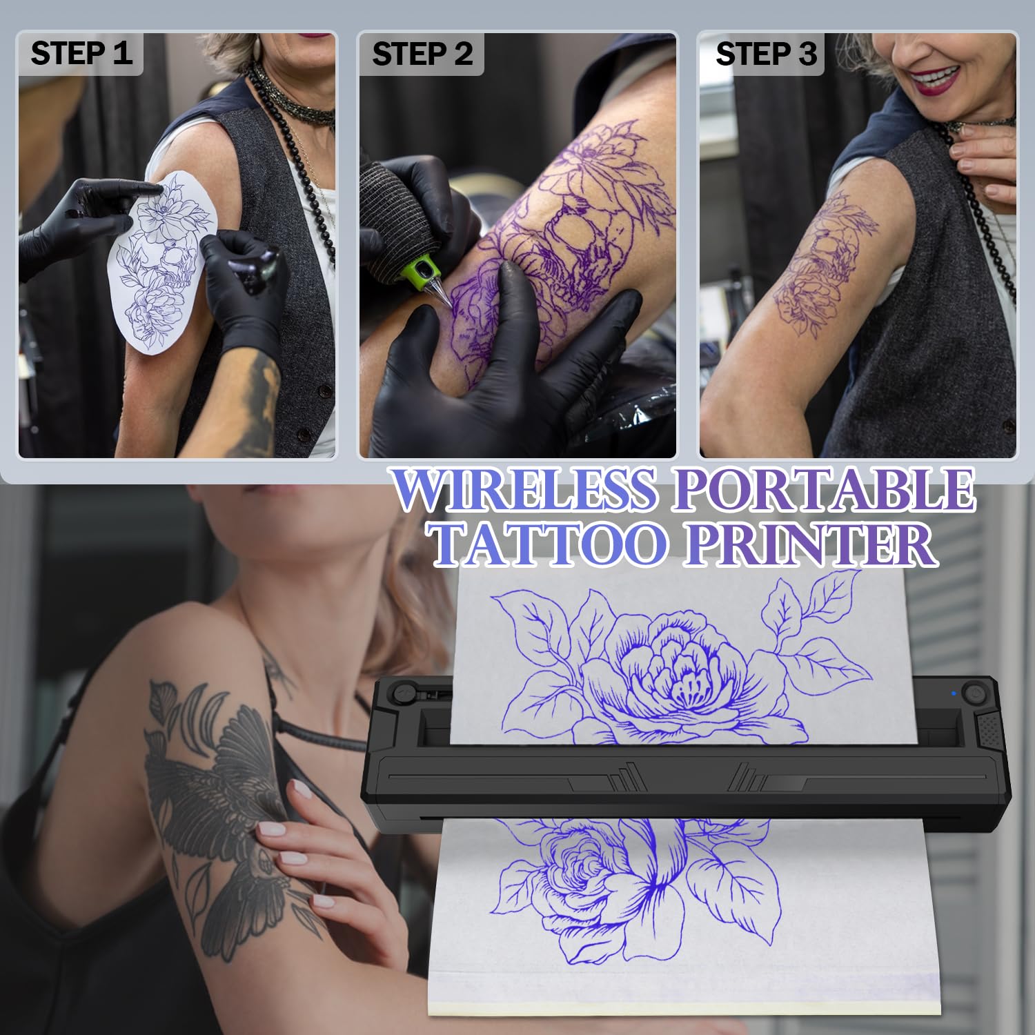 Wireless Tattoo Transfer Printer 