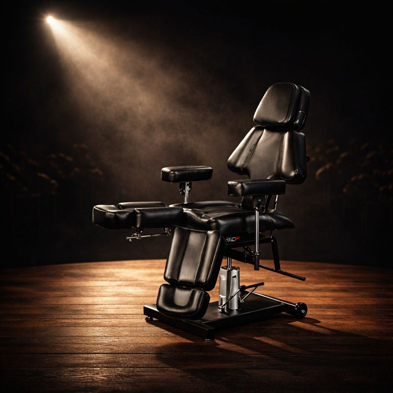 Rookie Tattoo Client Chair / Bed – Hydraulic Lift, Designed for Comfortable Long Tattoo Sessions