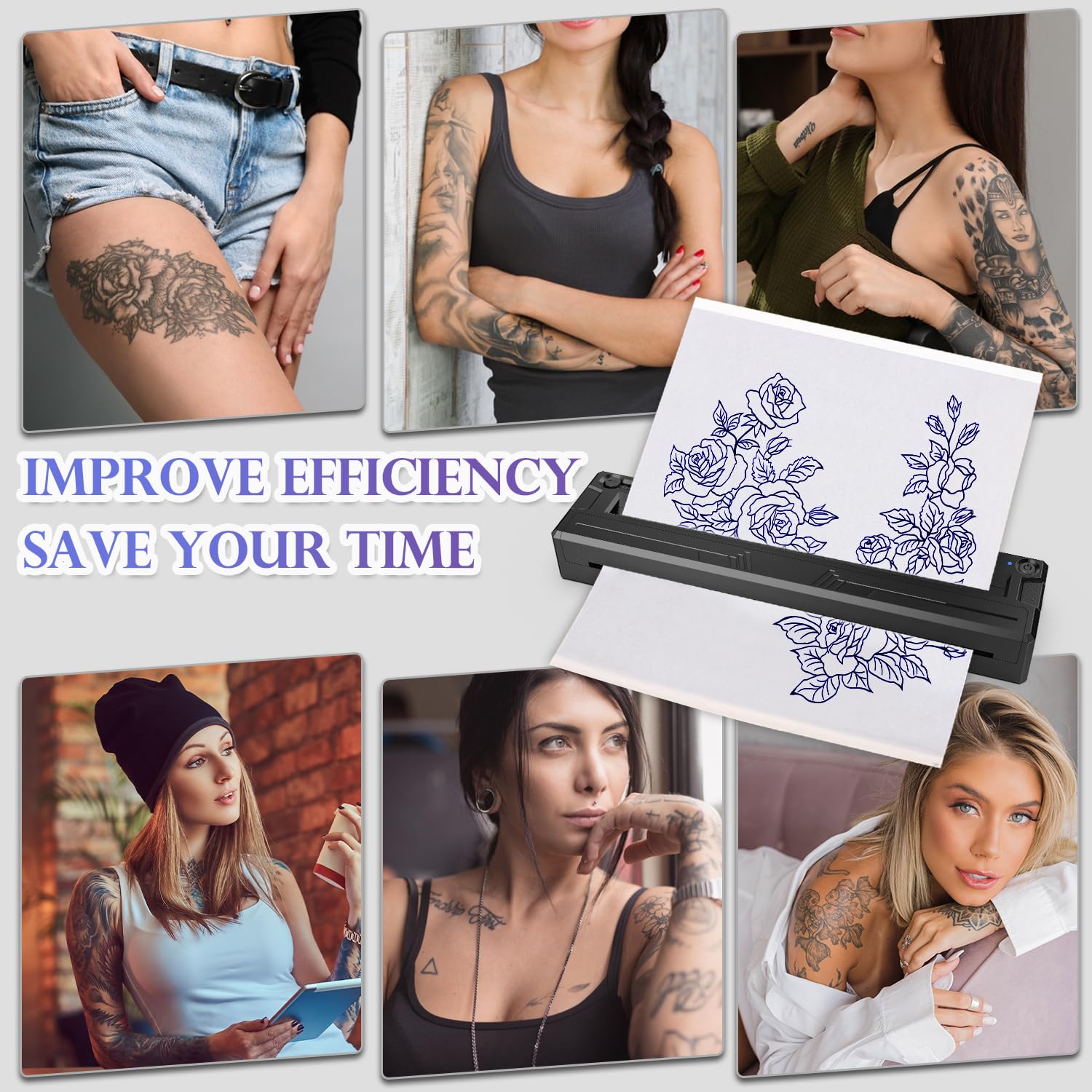 Wireless Tattoo Transfer Printer 