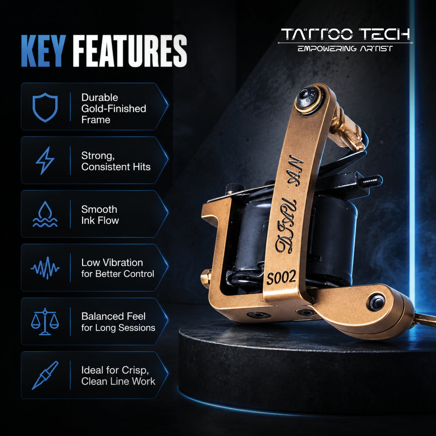 Ace Long Needle Tattoo Coil Machine