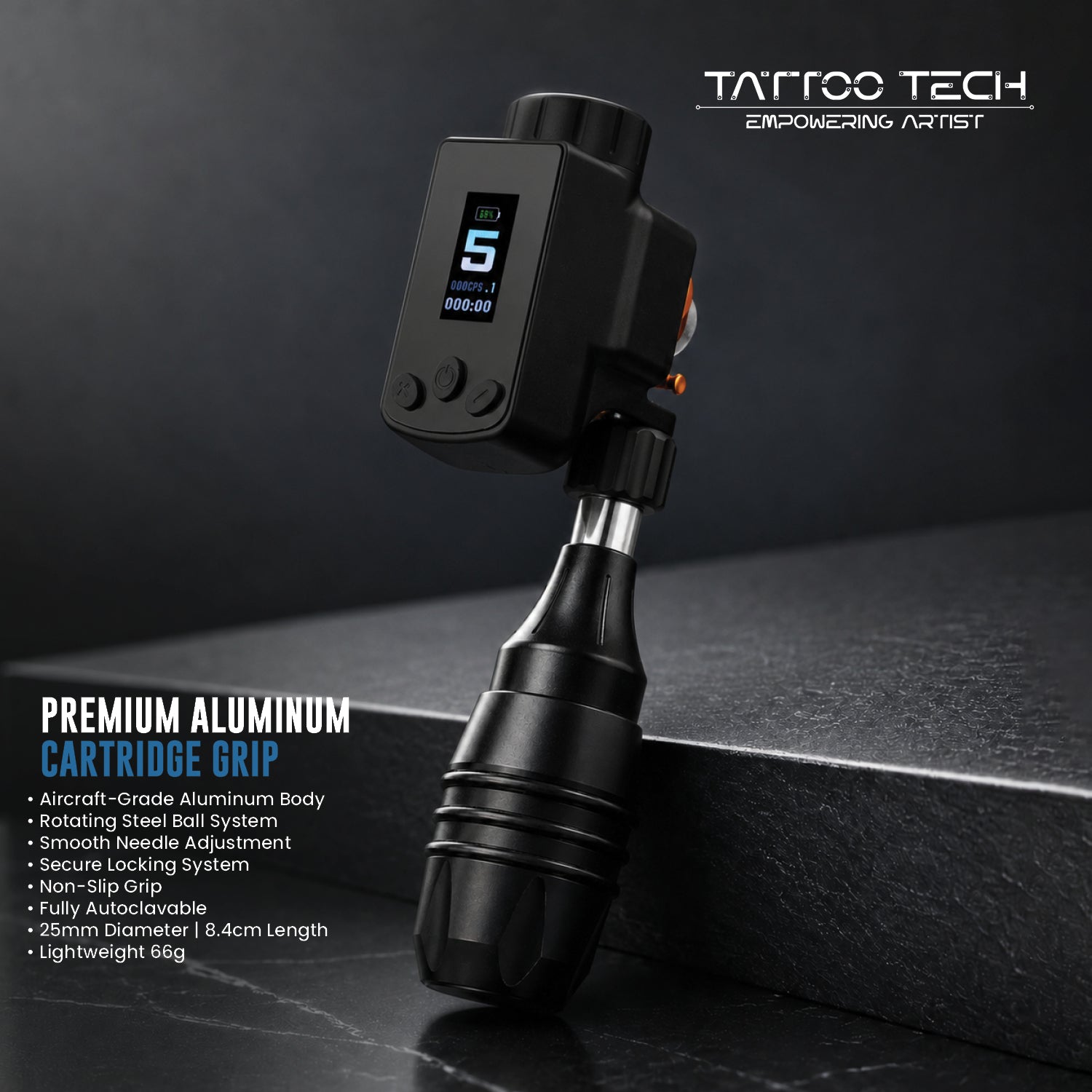 Premium Aluminium Cartridge Grip