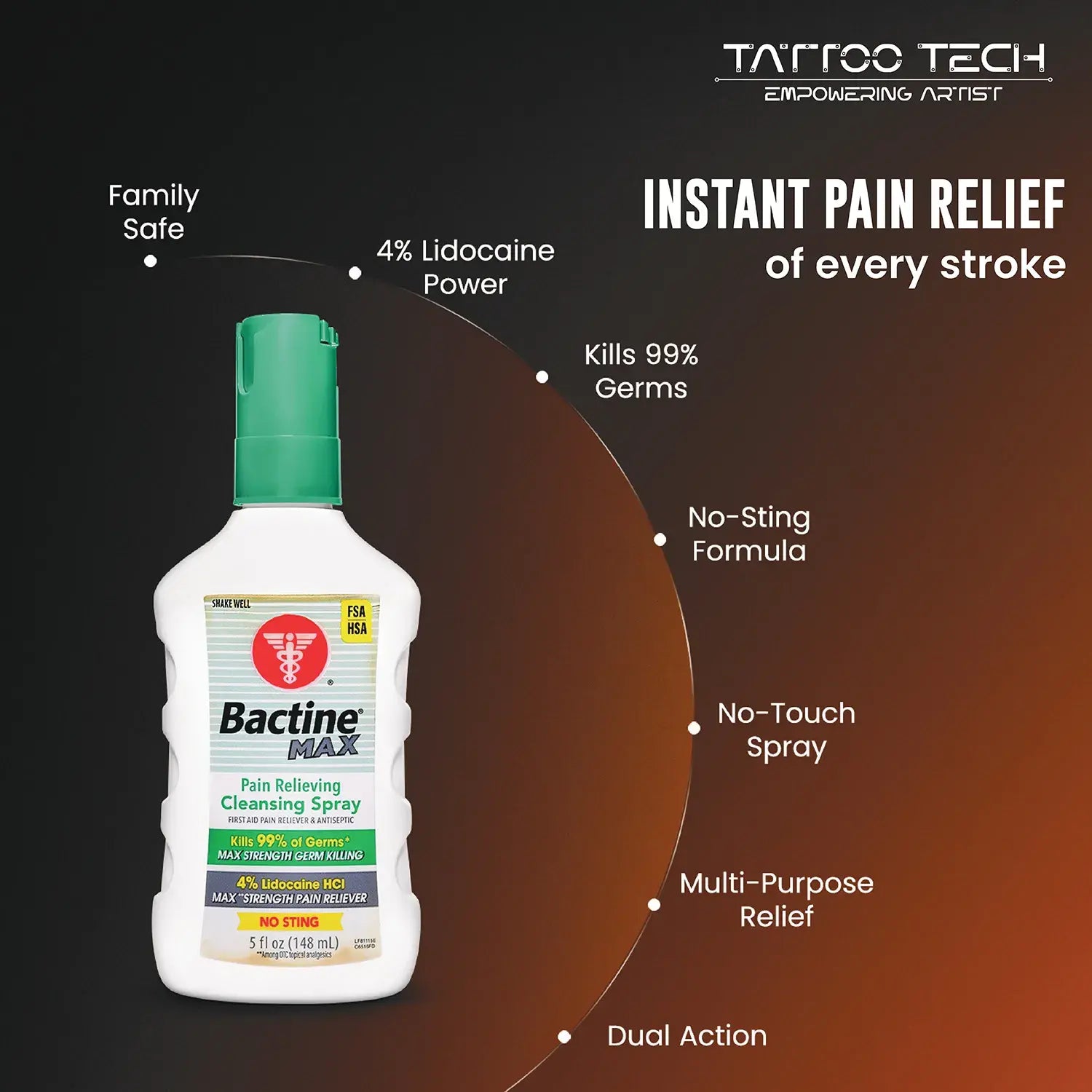 Bactine Pain Relieving Cleansing Spray
