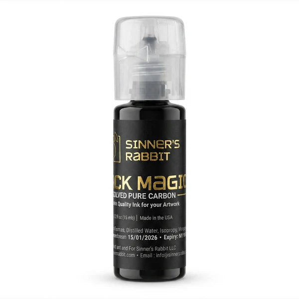 Sinner Rabbit Black Magic Tattoo Ink: Pure Art. Pure Safety. Pure Black