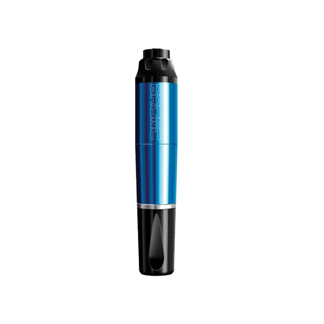 A sleek, metallic blue and black cylindrical vape device with the brand name 'BRANIC' printed