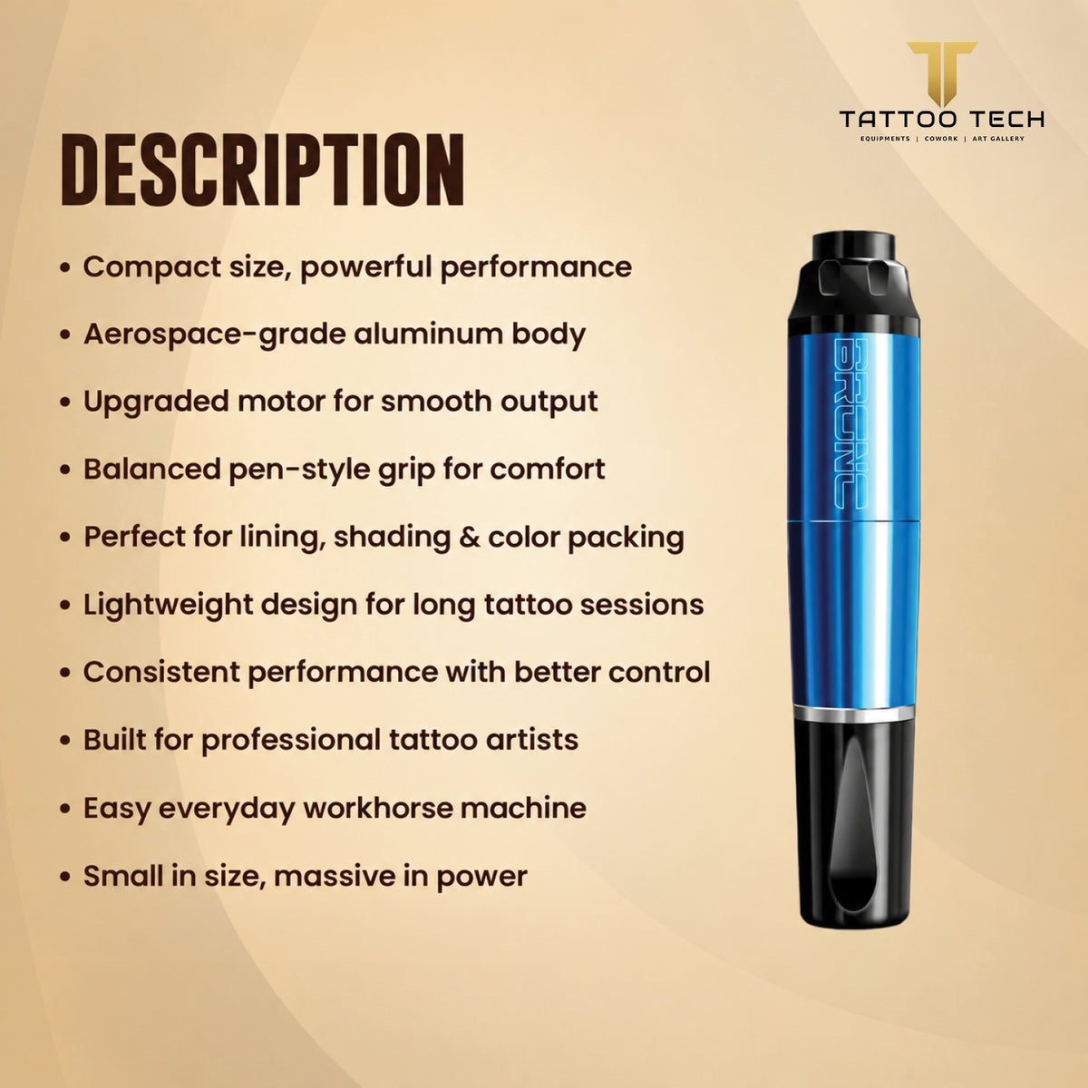BRONC Rotary Mini Tattoo Pen V2