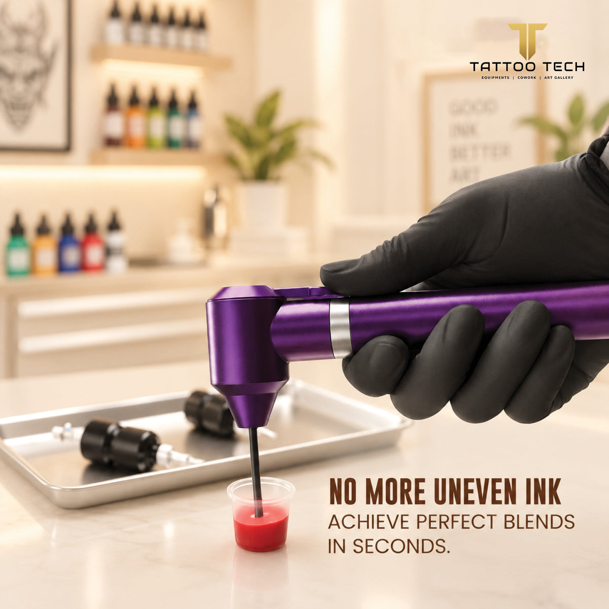 Battery Powered Handheld Tattoo Ink Mixer