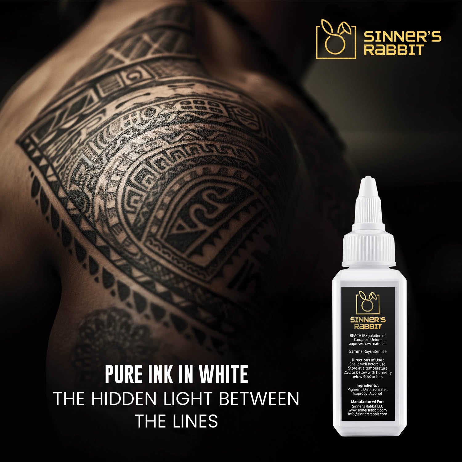 Bone White - Blended Antimicrobial White Tattoo Ink