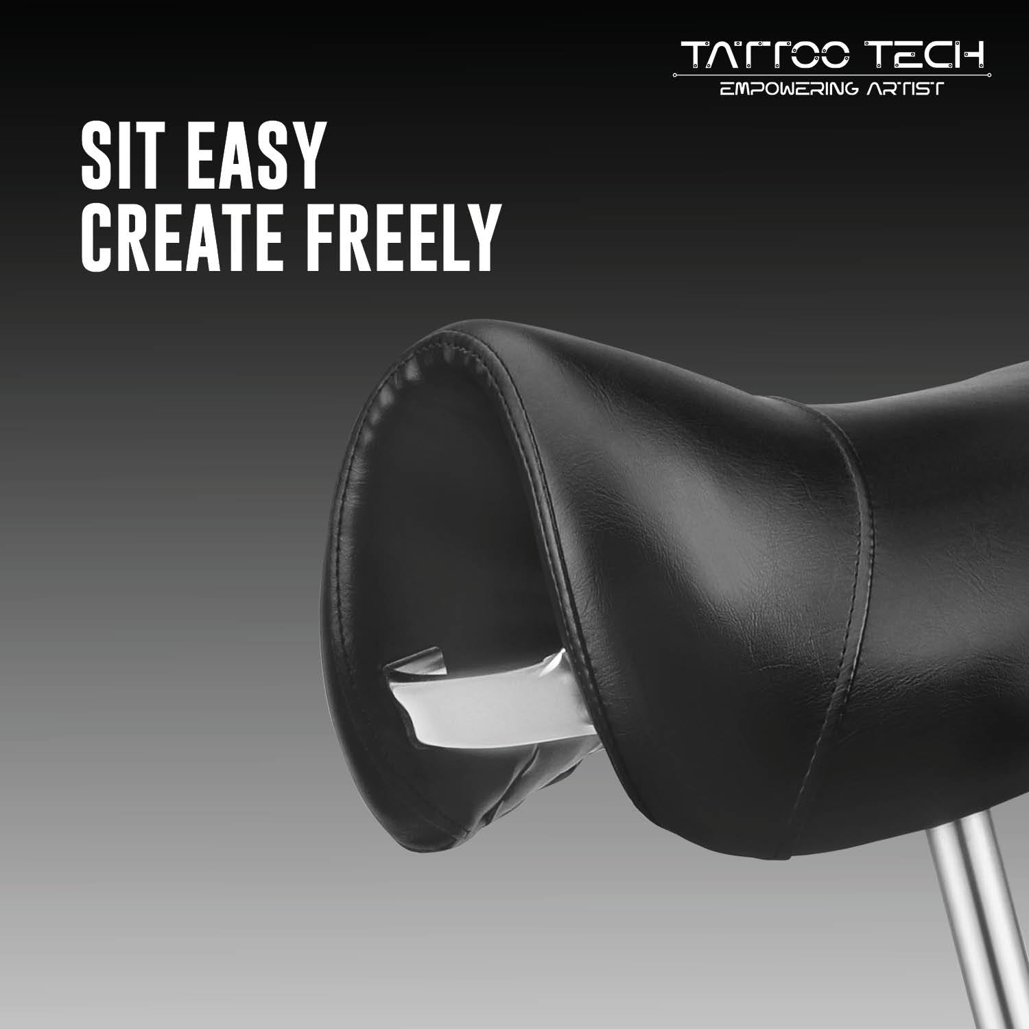Saddle-Shaped Adjustable Wave Seat – Tattoo Stool Chair (Model 9908)