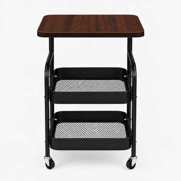 3-Tier Tattoo Studio Furniture Workstation Cart with Storage