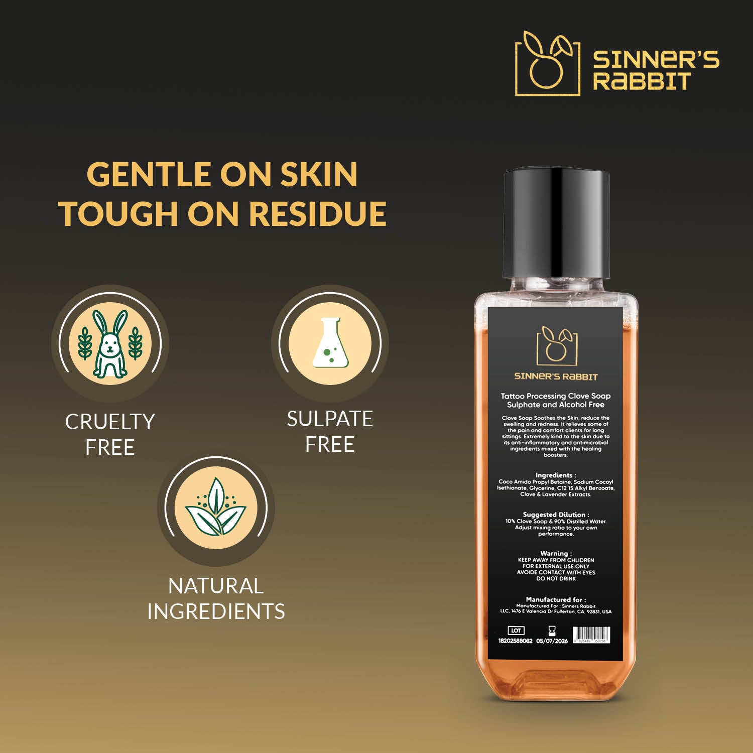 Sinner Rabbit Clove Soap – Eugenol Naturally Soothe & Protect