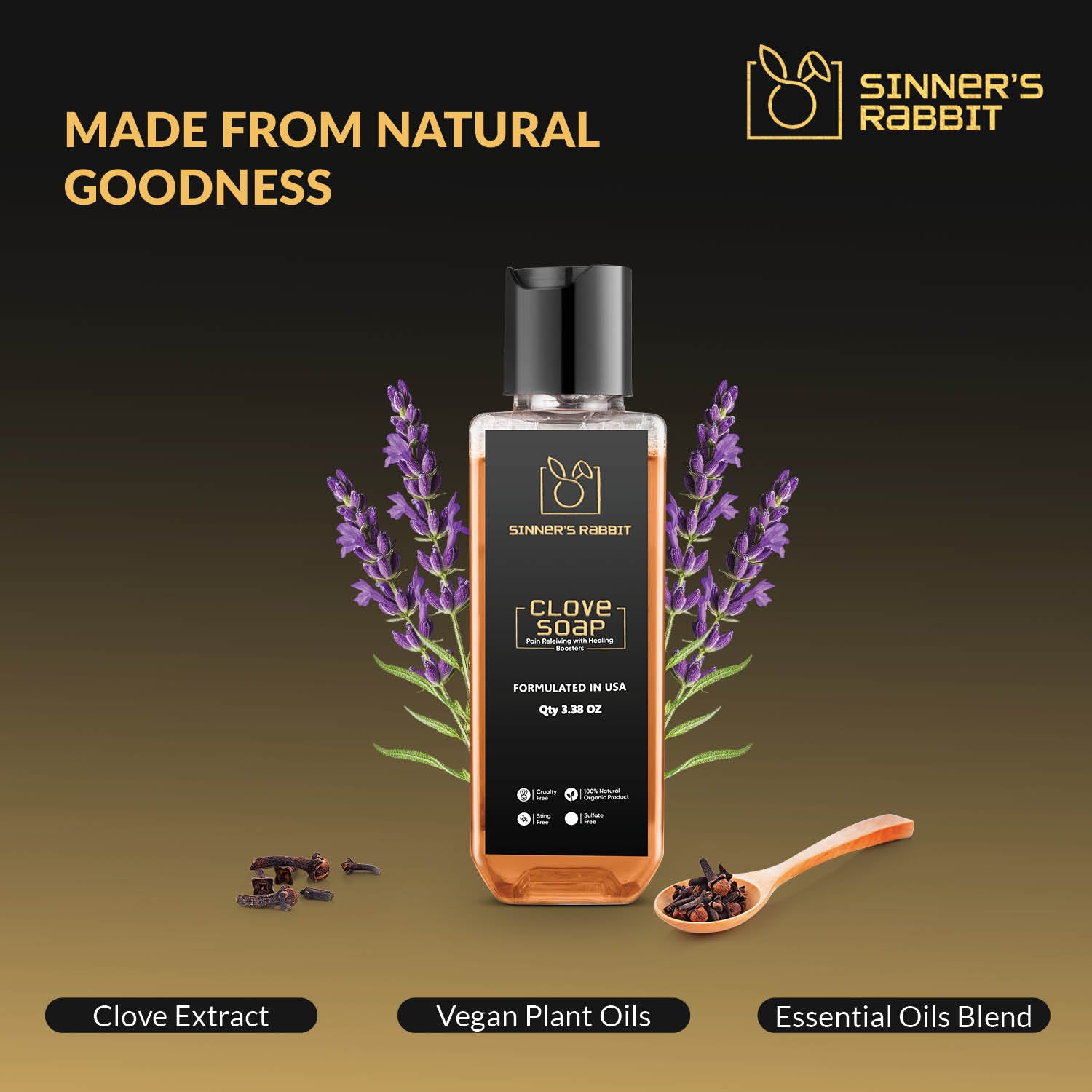 Sinner Rabbit Clove Soap – Eugenol Naturally Soothe & Protect