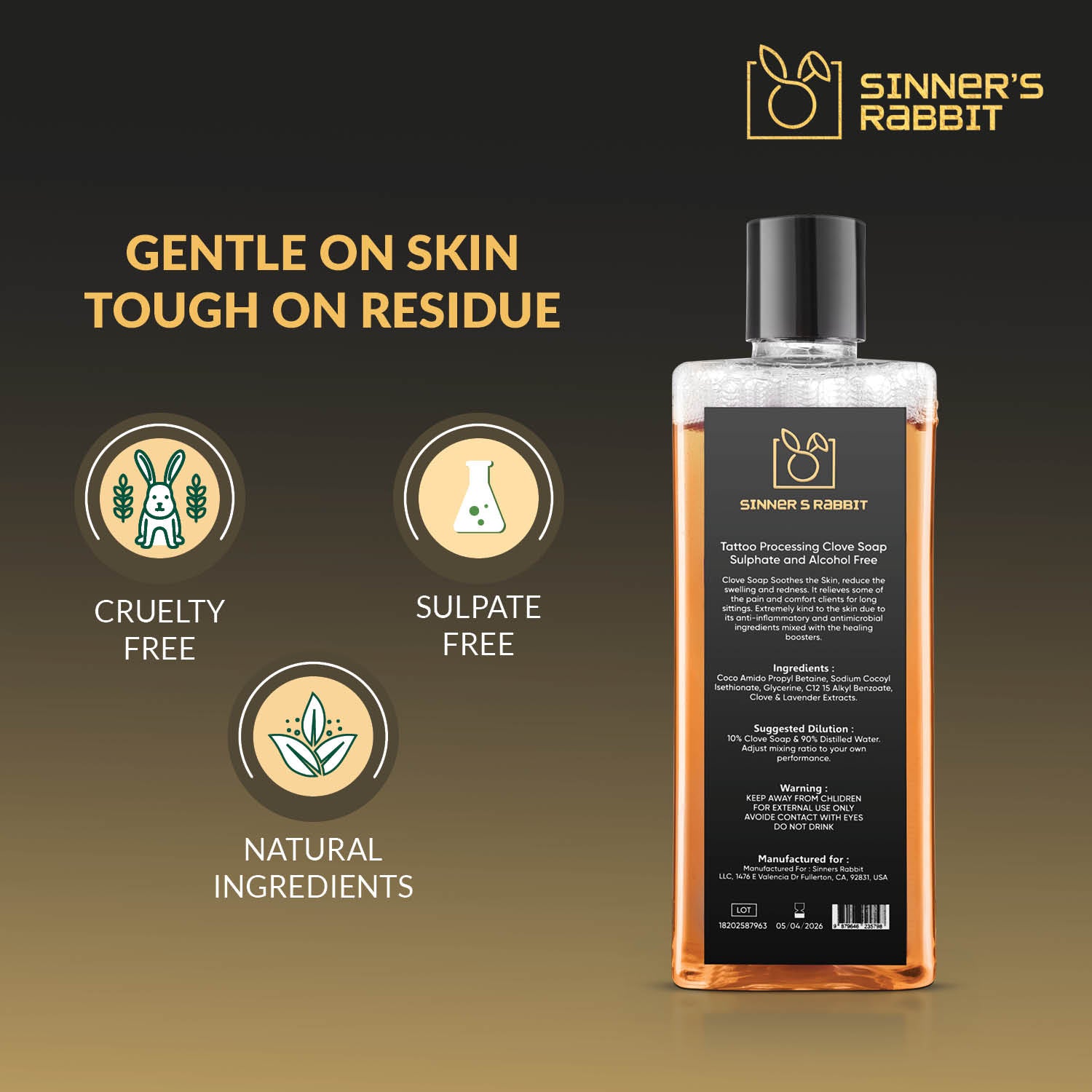 Sinner Rabbit Clove Soap – Eugenol Naturally Soothe & Protect