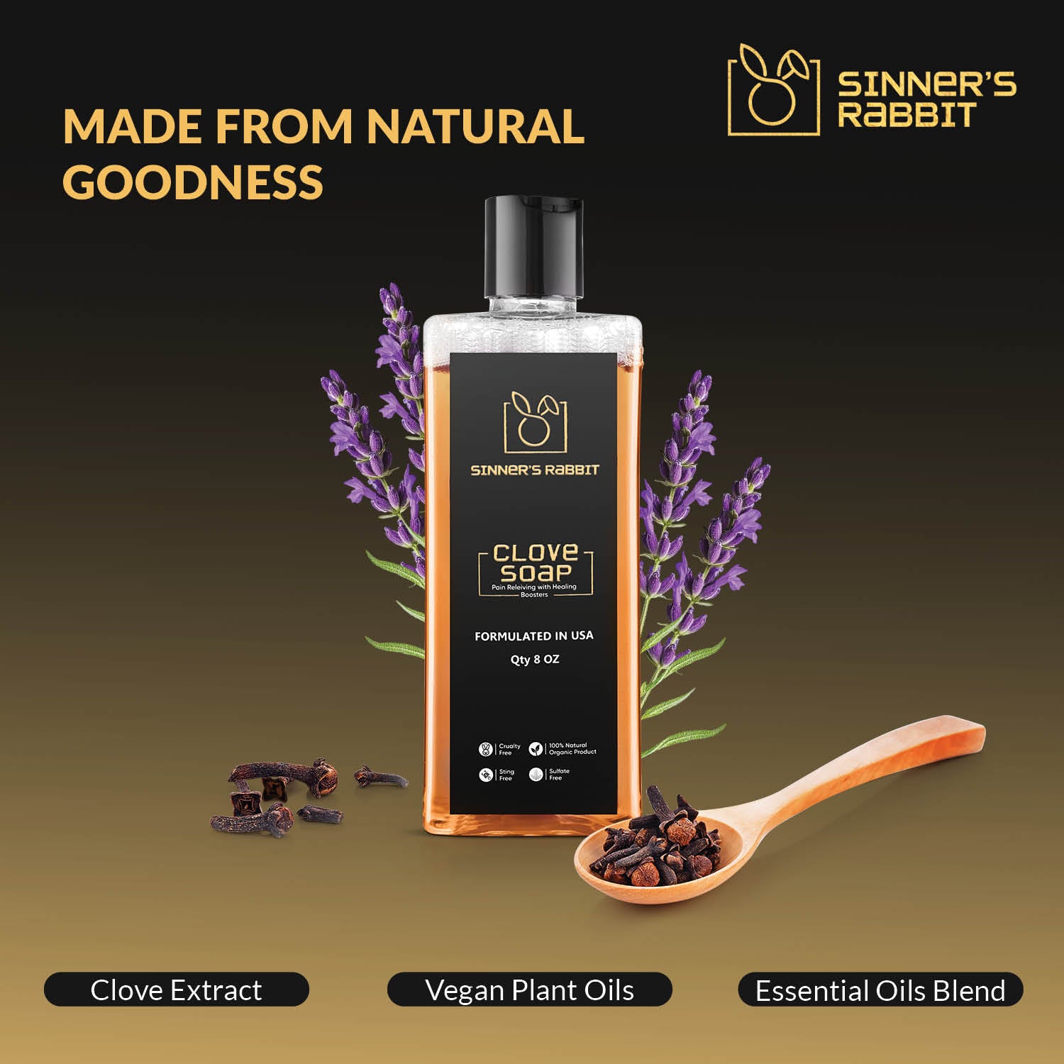 Sinner Rabbit Clove Soap – Eugenol Naturally Soothe & Protect