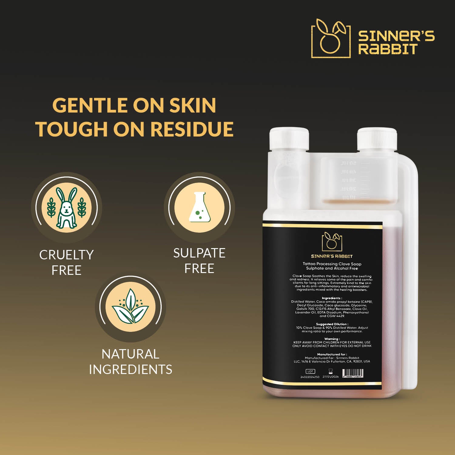 Sinner Rabbit Clove Soap – Eugenol Naturally Soothe & Protect