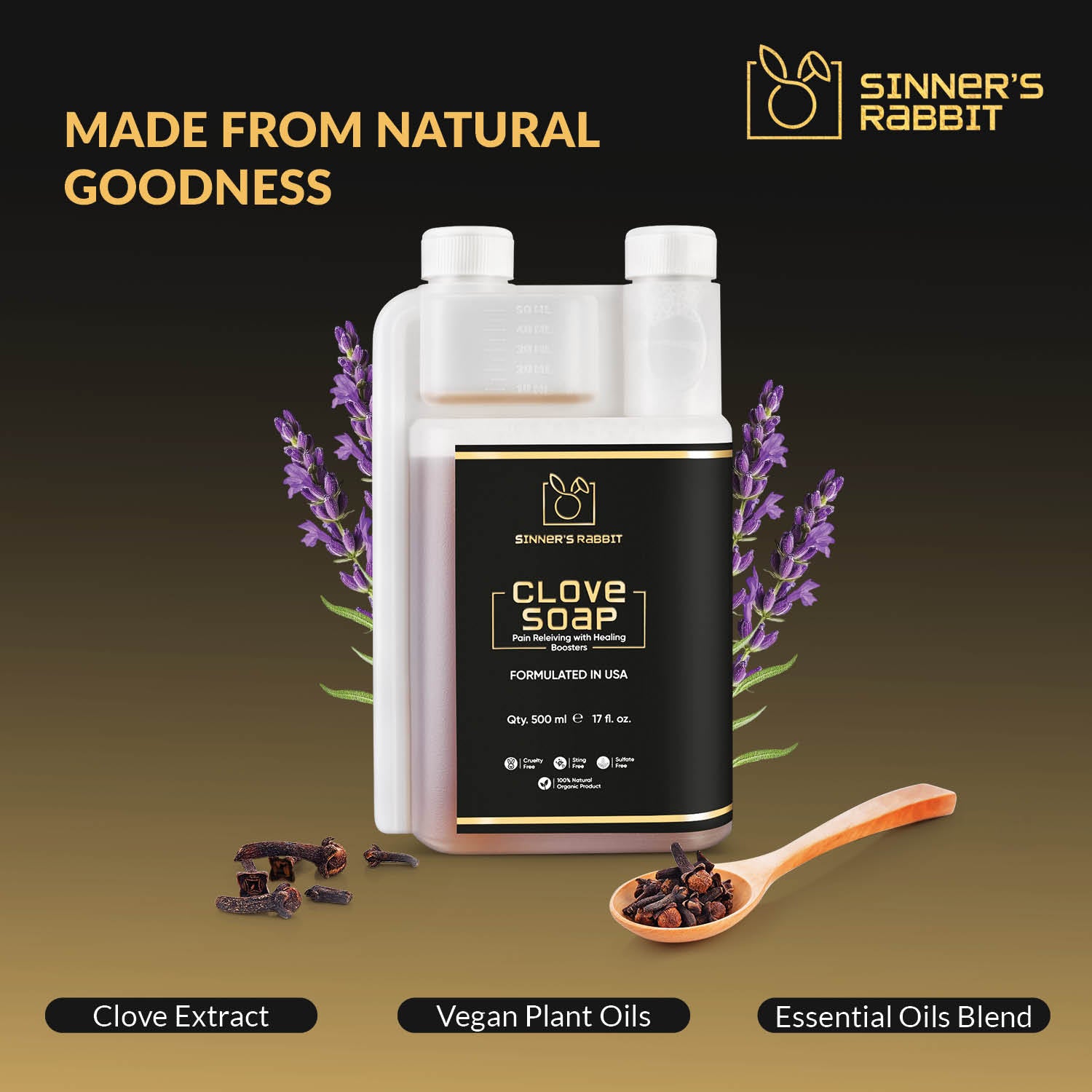 Sinner Rabbit Clove Soap – Eugenol Naturally Soothe & Protect