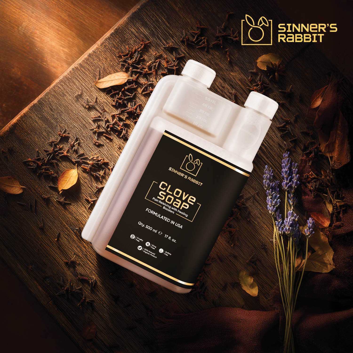 Sinner Rabbit Clove Soap – Eugenol Naturally Soothe & Protect