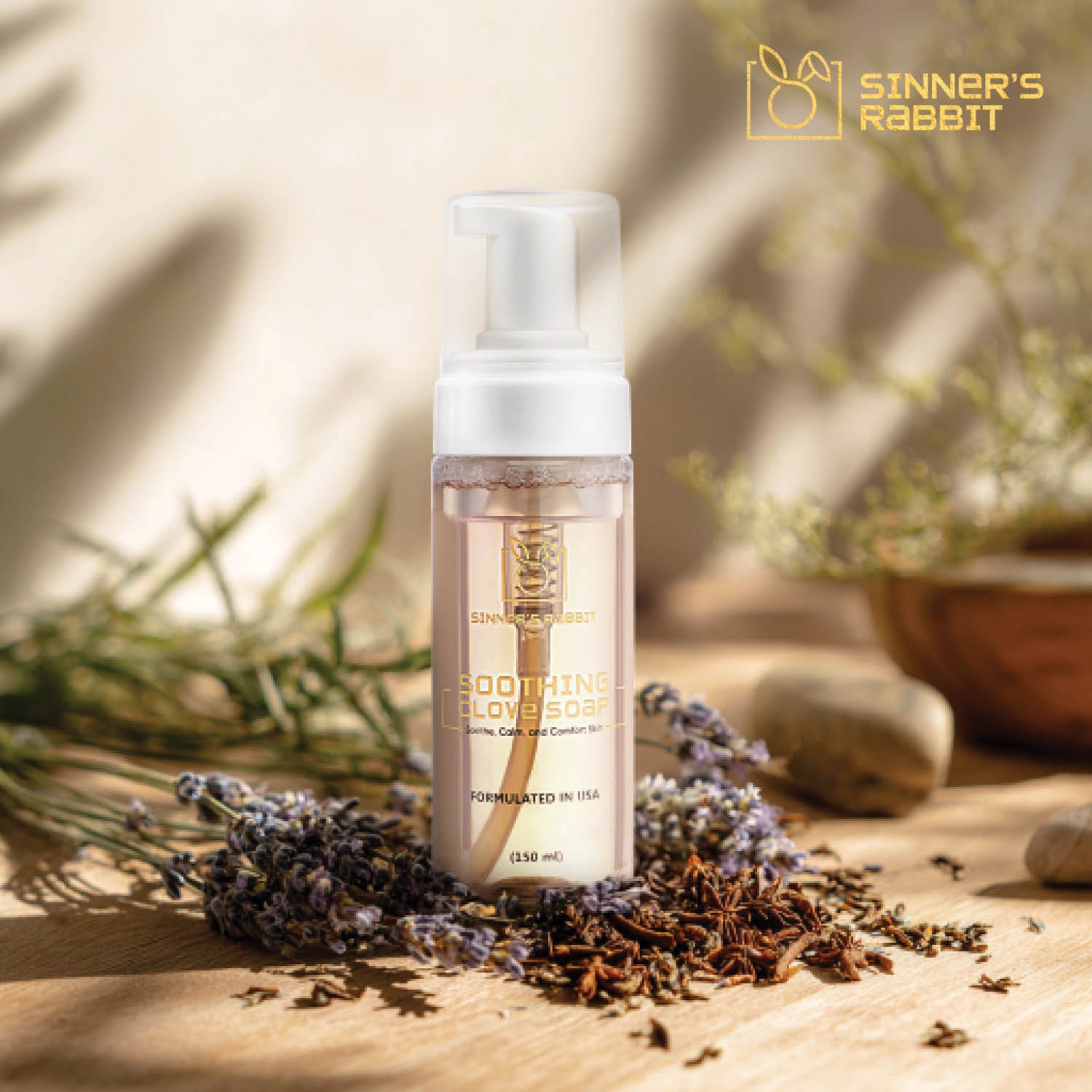 Sinner Rabbit Clove Soap - Eugenol Naturally Soothe and Protect (Ready to USE)