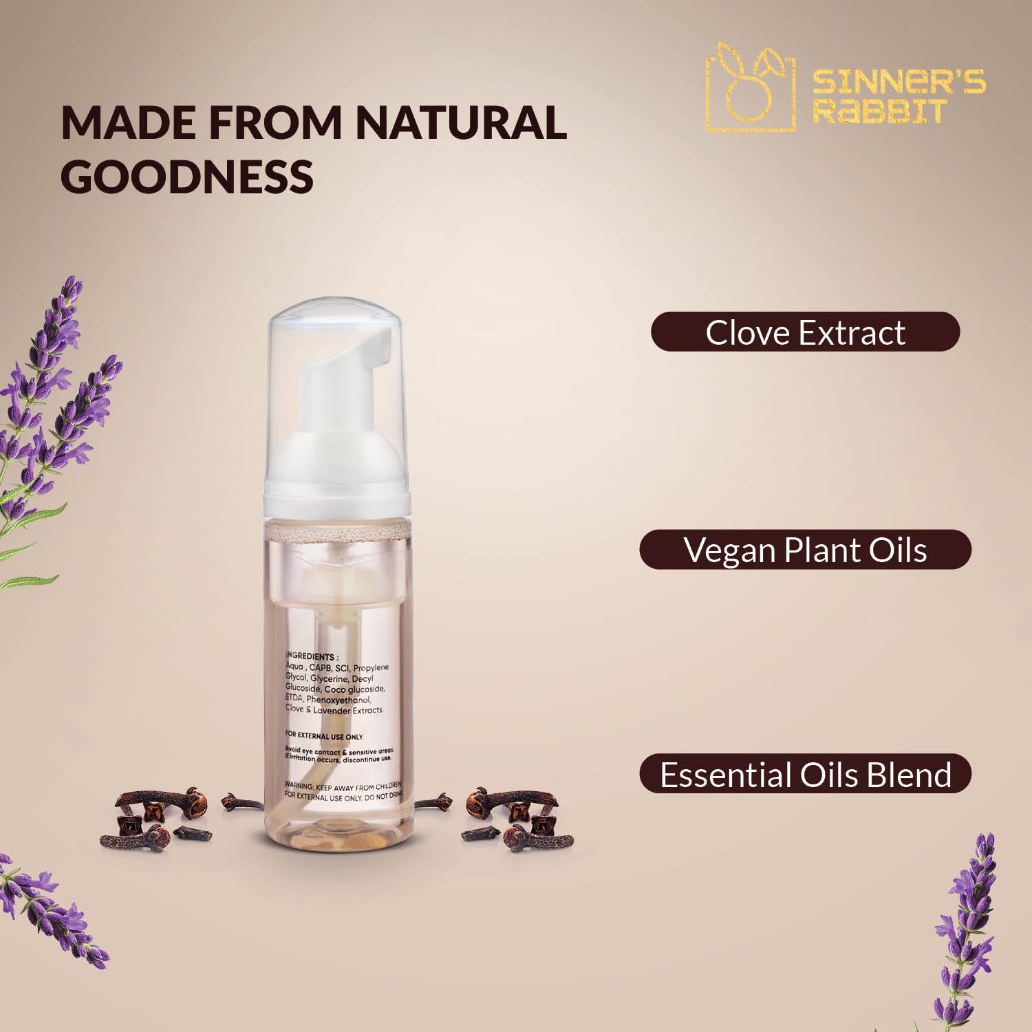 Sinner Rabbit Clove Soap - Eugenol Naturally Soothe and Protect (Ready to USE)