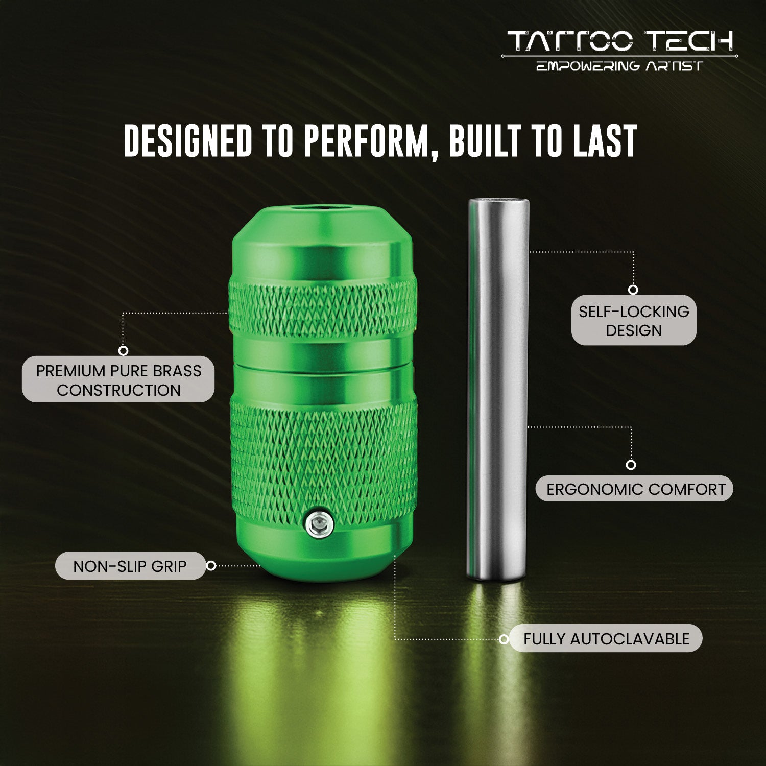 Tattoo Tech Pure Aluminium Material Self-Locking Grip