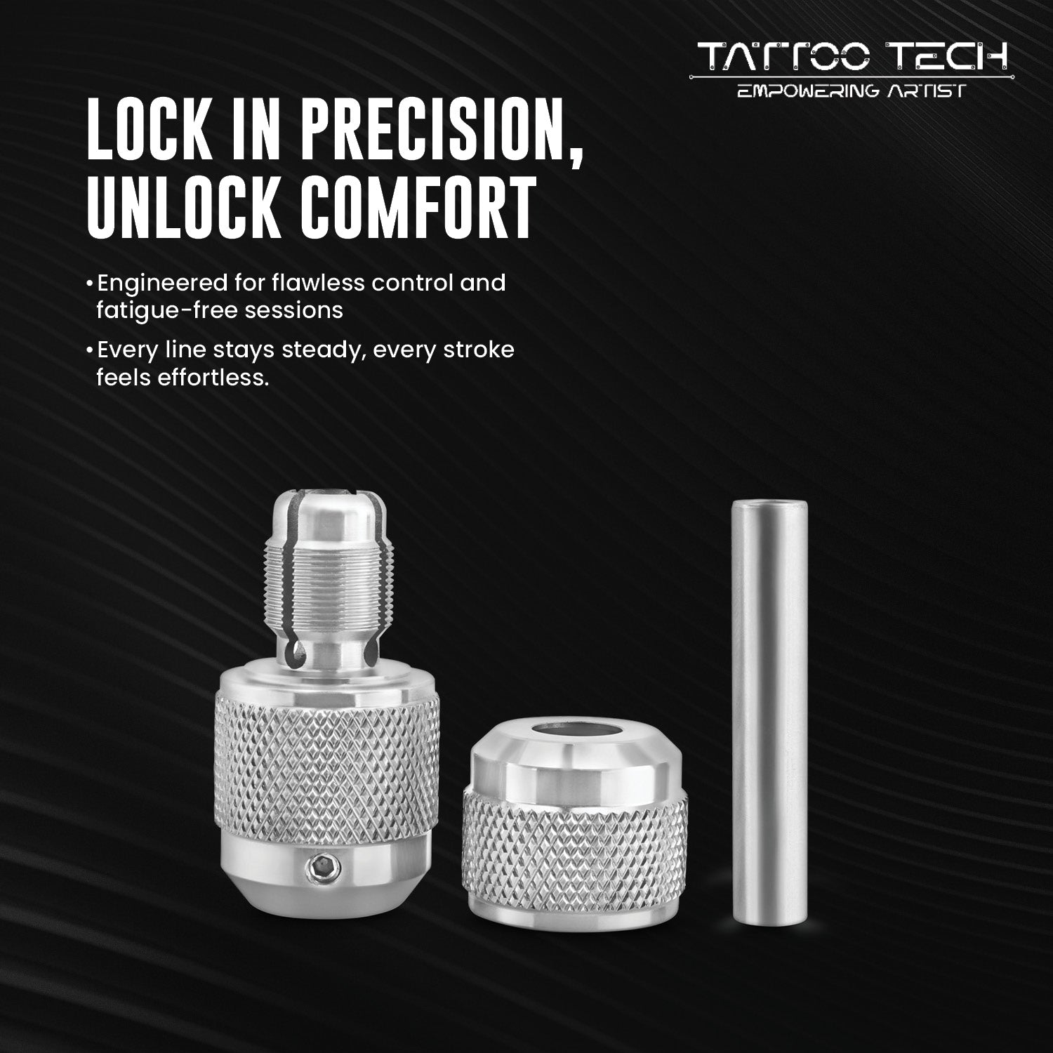 Tattoo Tech Pure Steel Material Self-Locking Grip