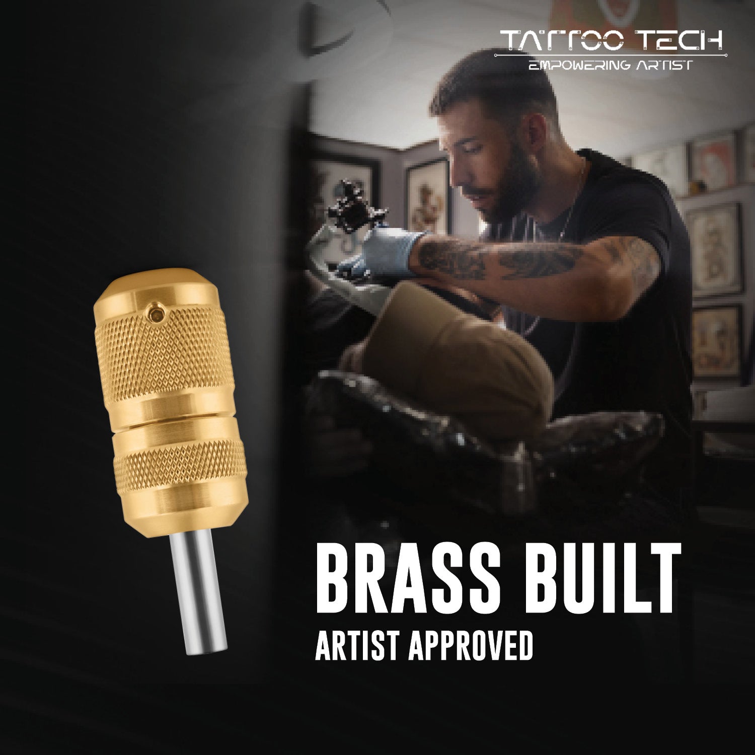 Tattoo Tech Pure Brass Material Self-Locking Grip