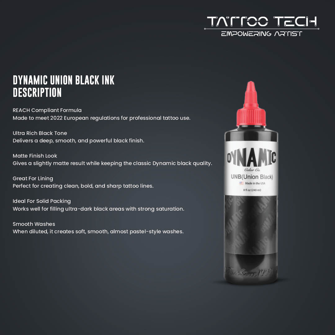 Dynamic Union Black Tattoo Ink
