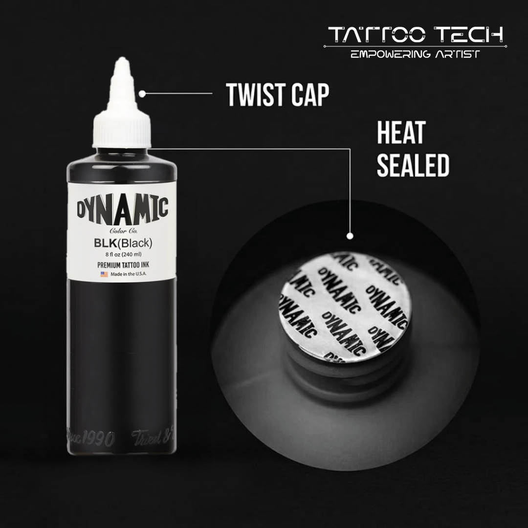 Dynamic Black Tattoo Ink