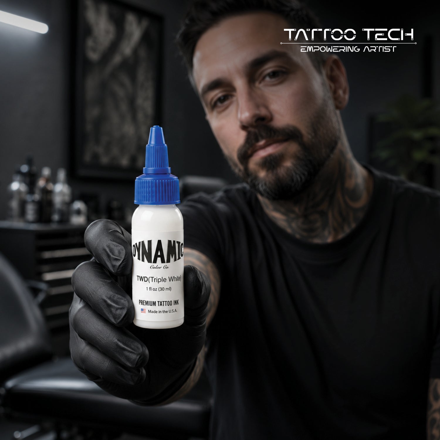 Dynamic Triple White Tattoo Ink