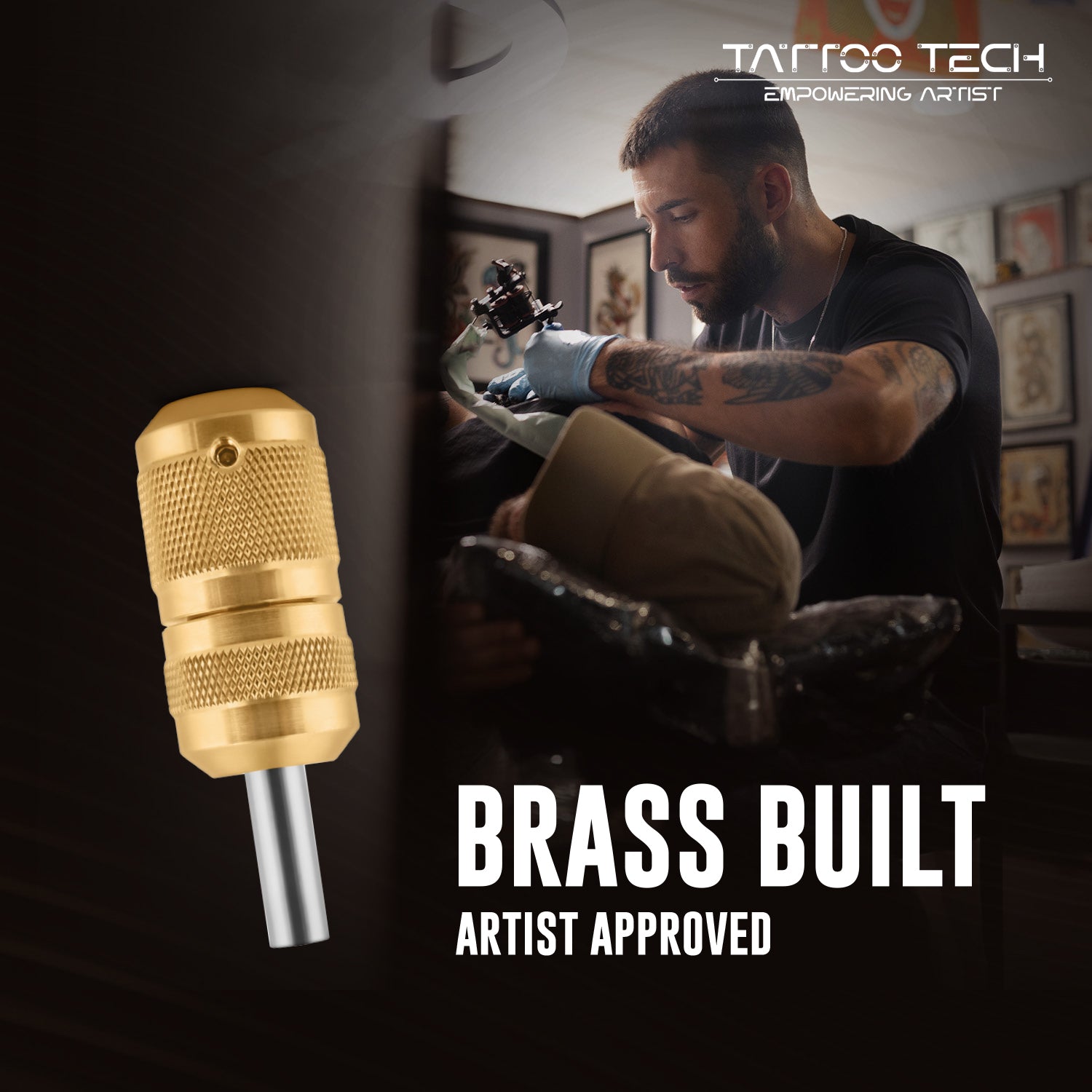 Tattoo Tech Pure Brass Material Self-Locking Grip