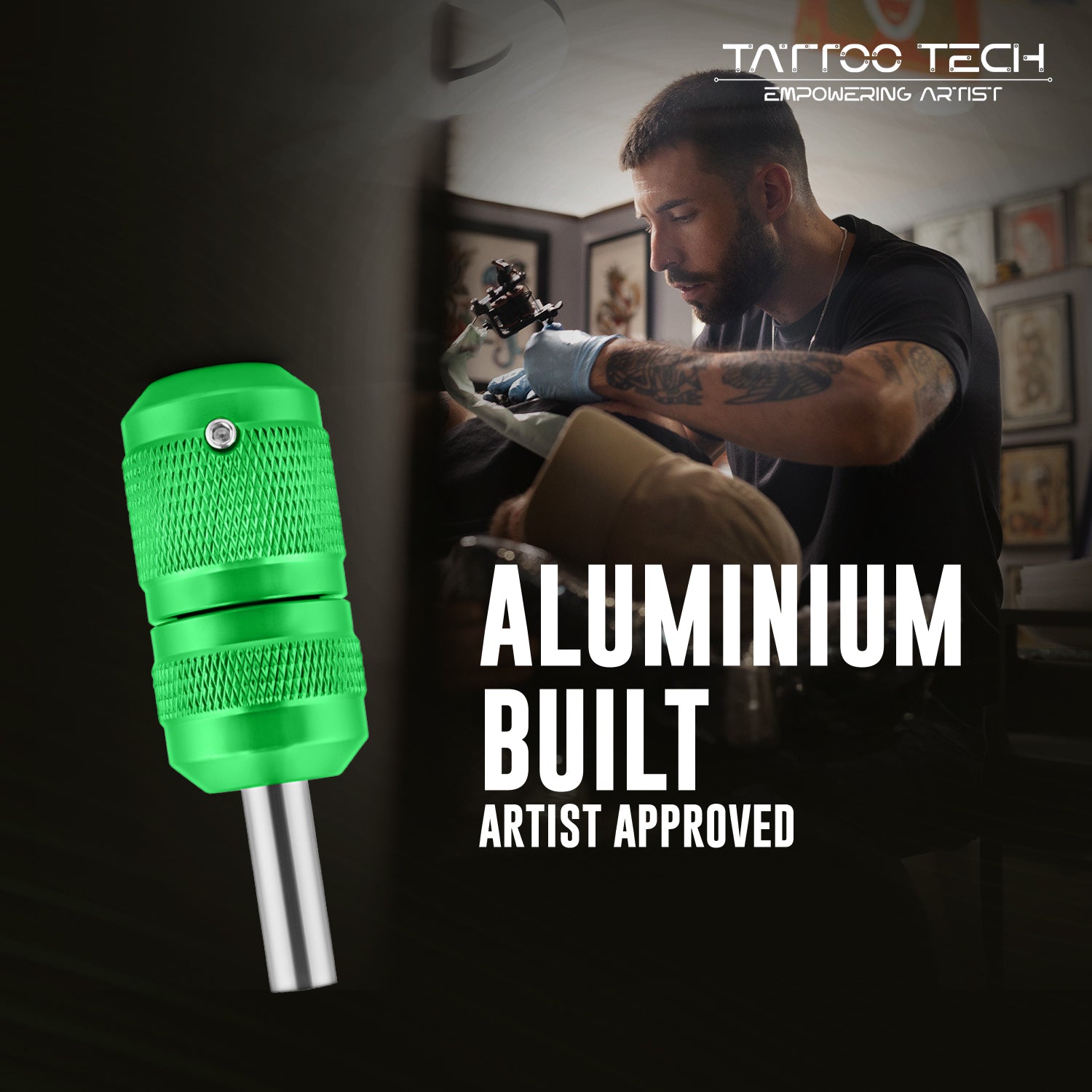 Tattoo Tech Pure Aluminium Material Self-Locking Grip