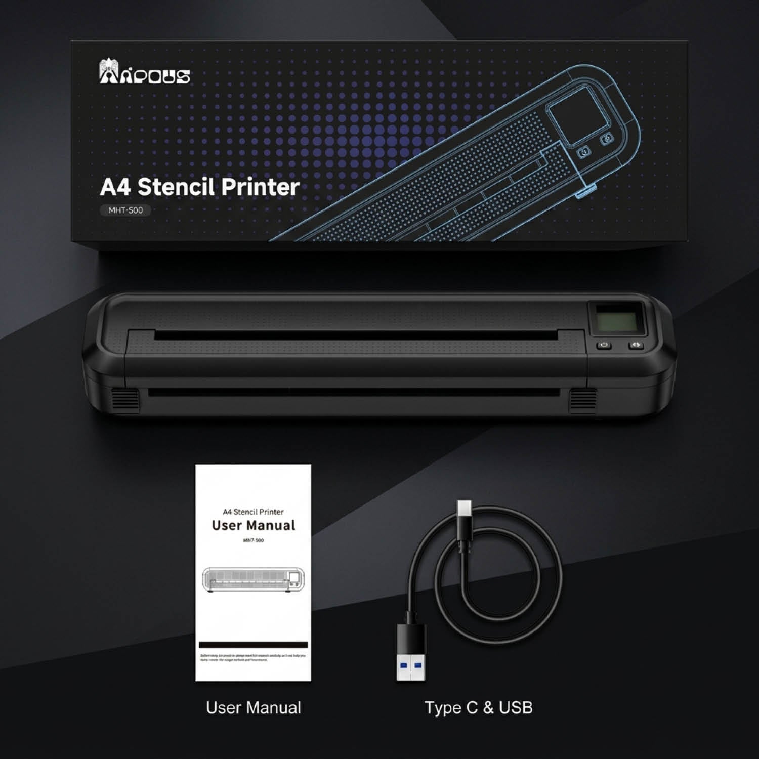 MHT-500 Stencil Wireless Thermal Tattoo Printer