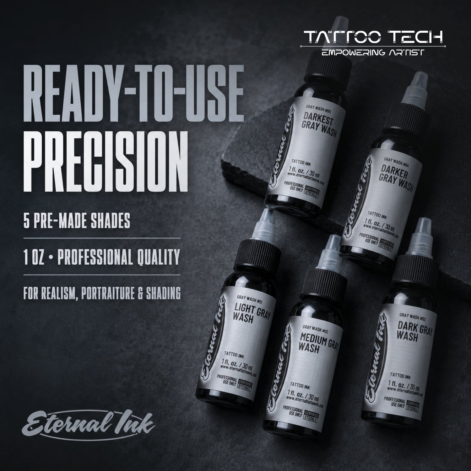 Eternal Gray Wash Set 5 Bottles