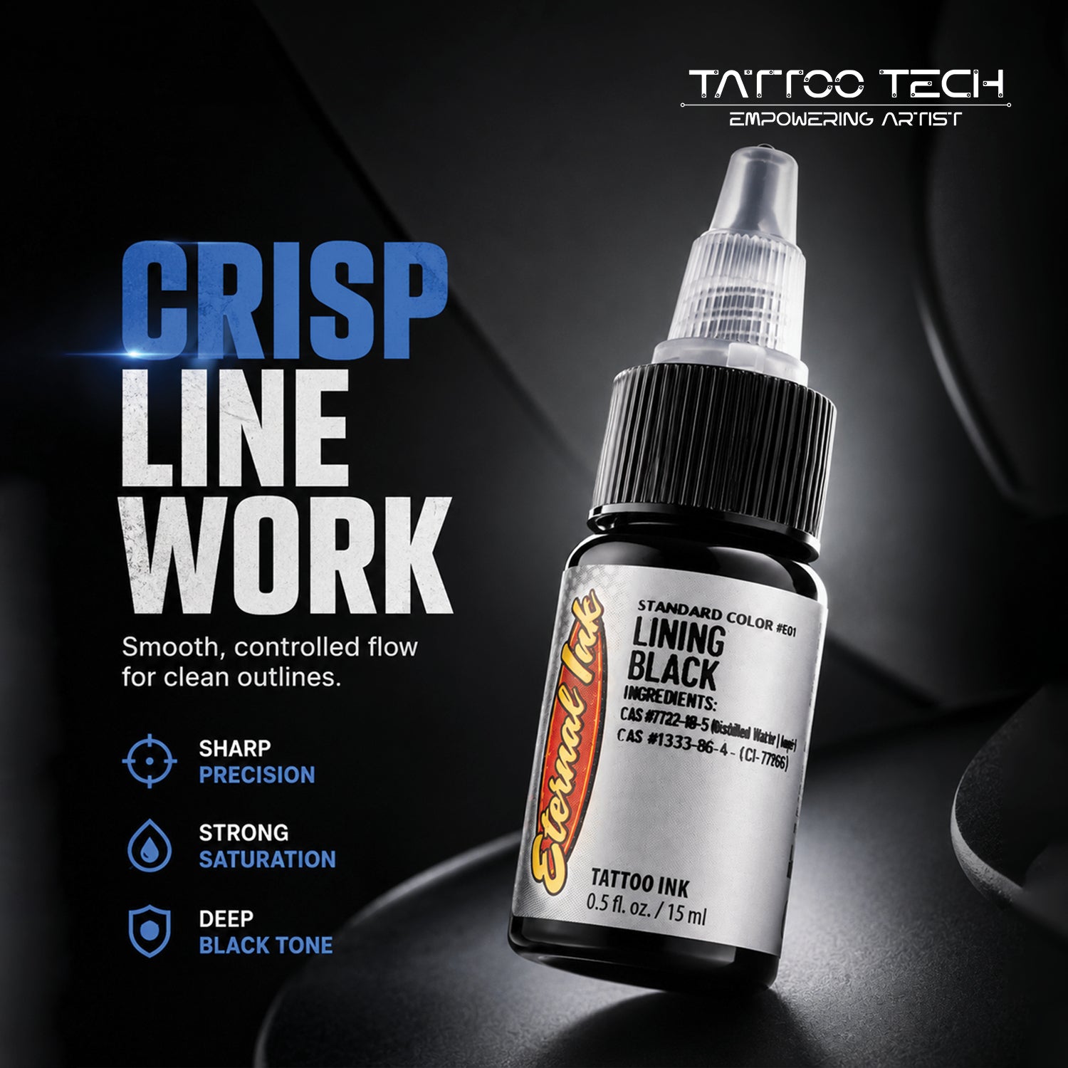 Eternal Lining Black Tattoo Ink