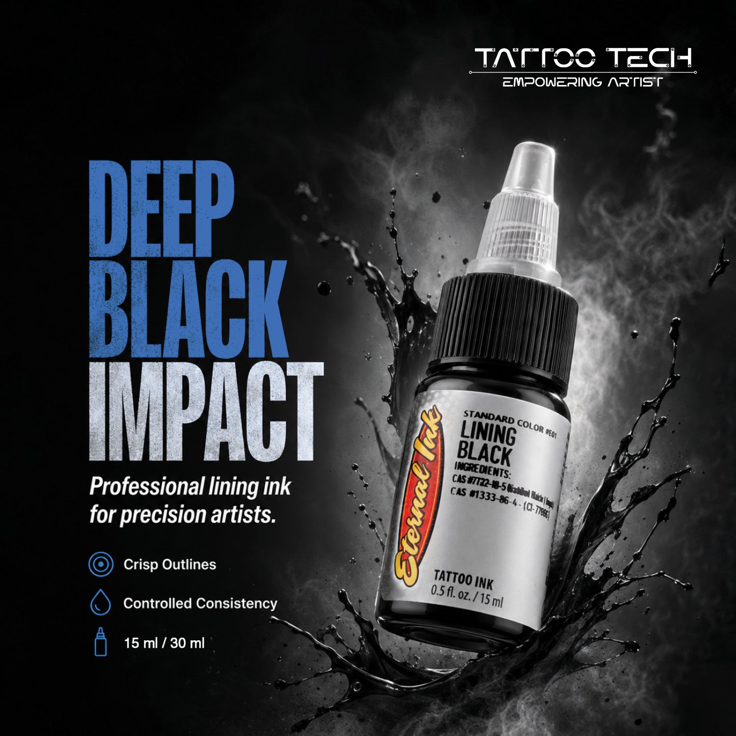 Eternal Lining Black Tattoo Ink