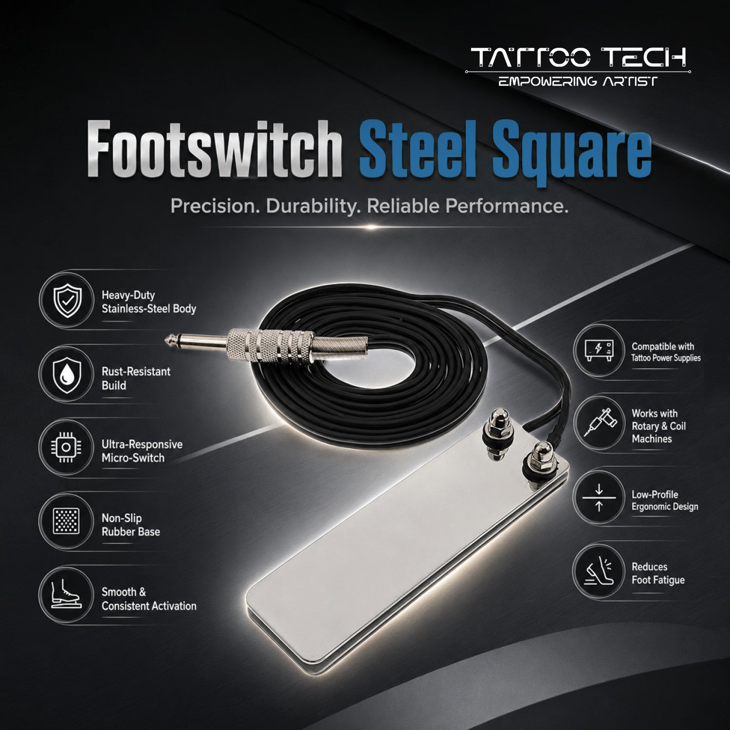 Footswitch Steel square