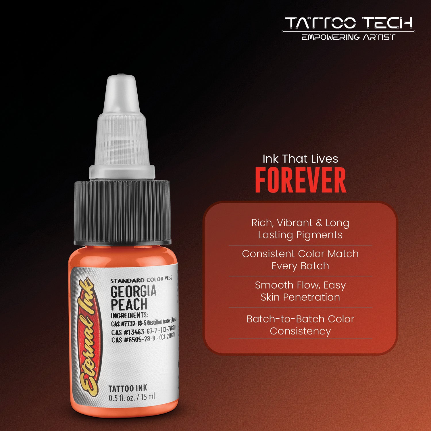 Eternal Tattoo Colors - Individual Bottles - 0.5oz