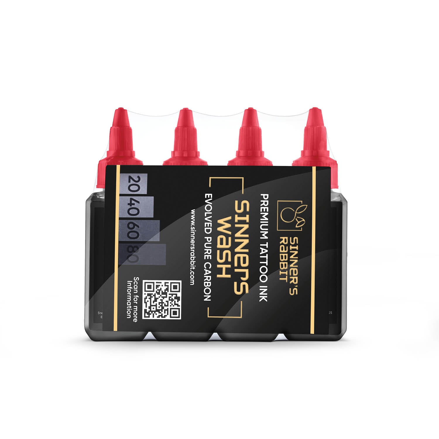 Sinner’s Wash – Set of 4 Contrasting Grey Tones (#20, #40, #60, #80)