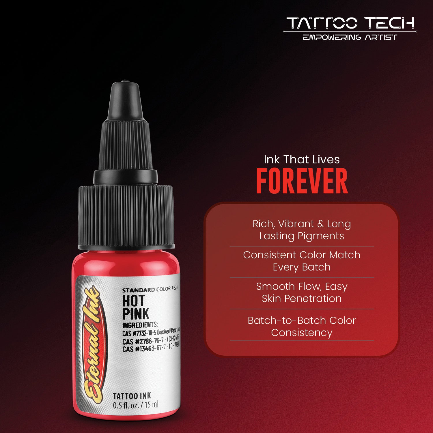 Eternal Tattoo Colors - Individual Bottles - 0.5oz