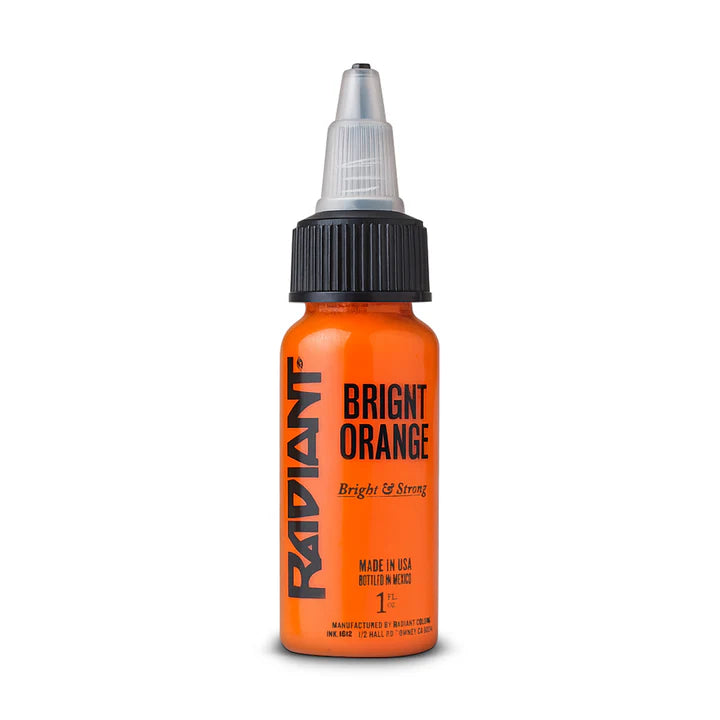 Orange tattoo ink bottle 