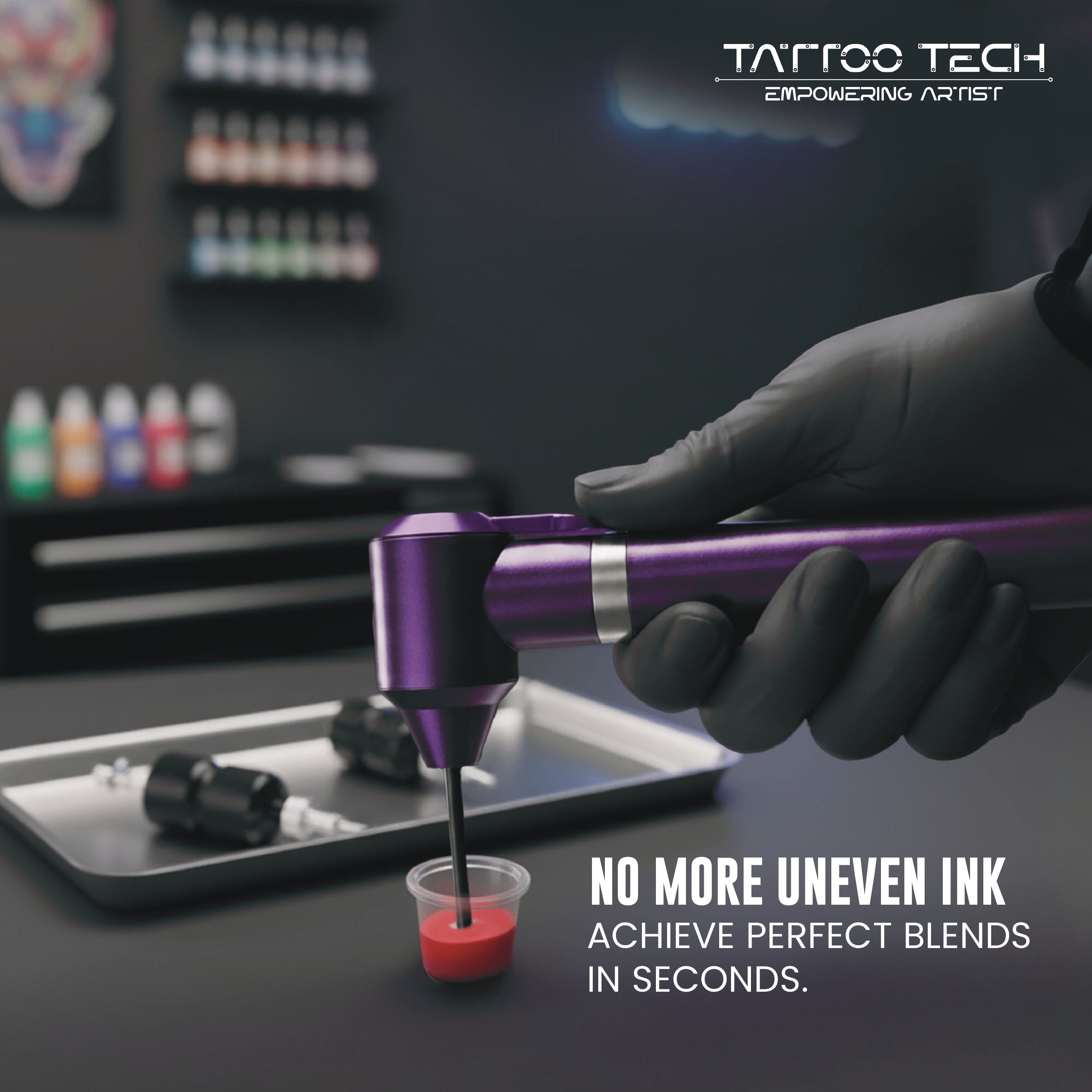 Battery Powered Handheld Tattoo Ink Mixer