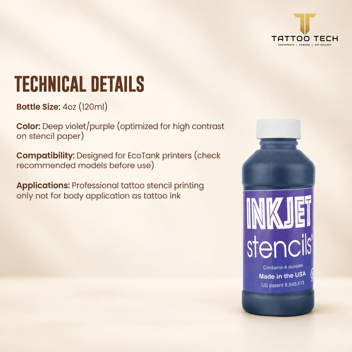 InkJet Transfer Ink for High Quality Stencil 120ml